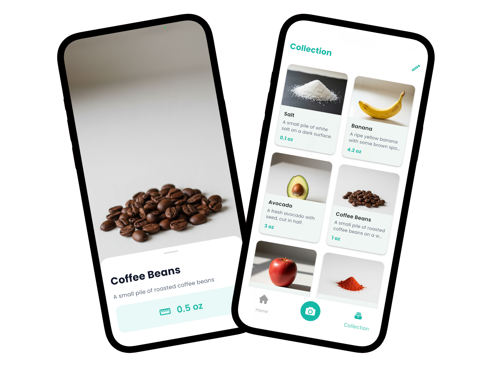 Weighing Scales - Gramio app interface showing digital gram measurement